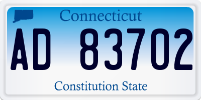 CT license plate AD83702