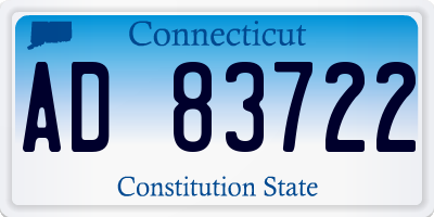 CT license plate AD83722