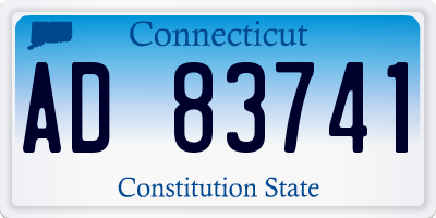 CT license plate AD83741