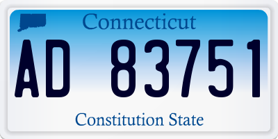 CT license plate AD83751