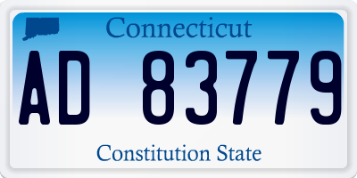 CT license plate AD83779
