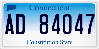 CT license plate AD84047