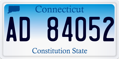 CT license plate AD84052