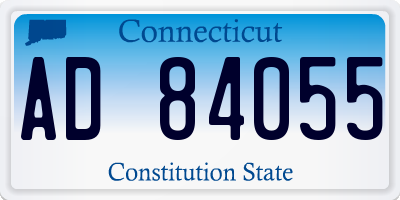 CT license plate AD84055