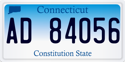 CT license plate AD84056