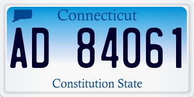 CT license plate AD84061