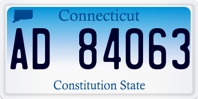 CT license plate AD84063
