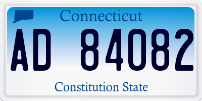 CT license plate AD84082