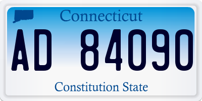 CT license plate AD84090