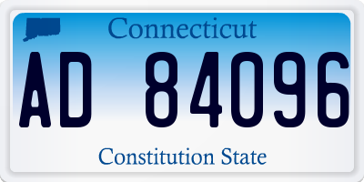 CT license plate AD84096