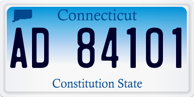 CT license plate AD84101
