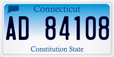 CT license plate AD84108