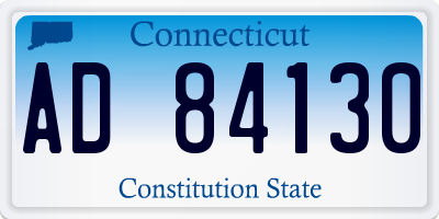 CT license plate AD84130