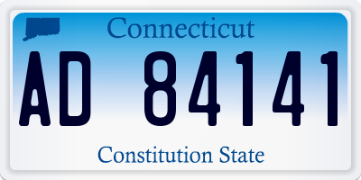 CT license plate AD84141