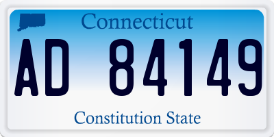 CT license plate AD84149