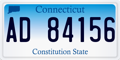 CT license plate AD84156