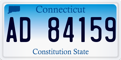 CT license plate AD84159
