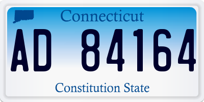 CT license plate AD84164