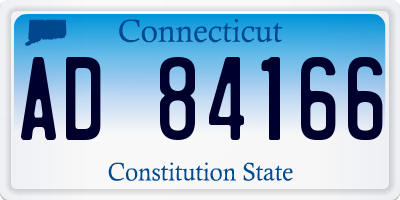 CT license plate AD84166