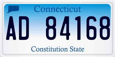 CT license plate AD84168