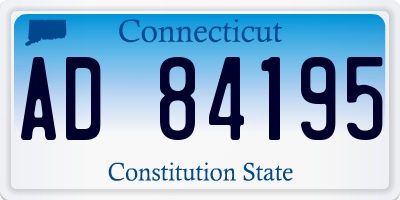 CT license plate AD84195
