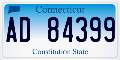 CT license plate AD84399