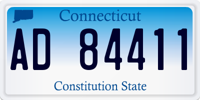CT license plate AD84411