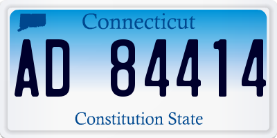 CT license plate AD84414