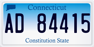 CT license plate AD84415