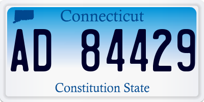 CT license plate AD84429