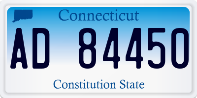 CT license plate AD84450
