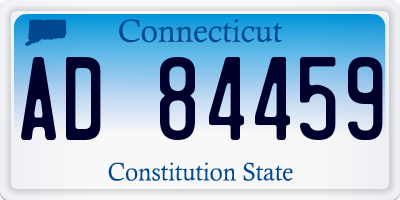 CT license plate AD84459