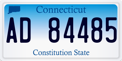 CT license plate AD84485