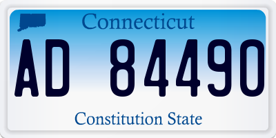 CT license plate AD84490