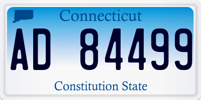 CT license plate AD84499