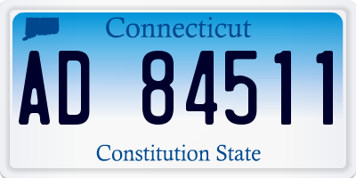 CT license plate AD84511