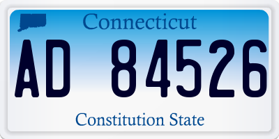 CT license plate AD84526