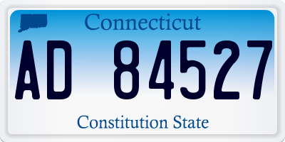 CT license plate AD84527