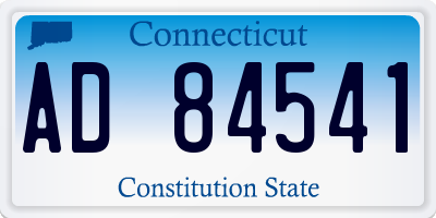 CT license plate AD84541