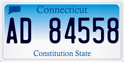 CT license plate AD84558