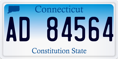 CT license plate AD84564