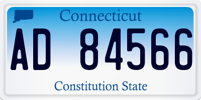 CT license plate AD84566