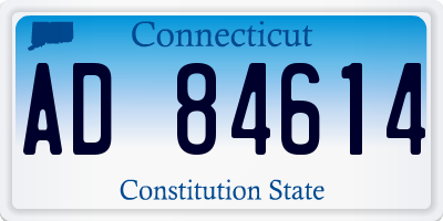 CT license plate AD84614