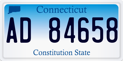 CT license plate AD84658