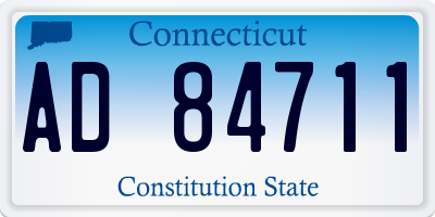 CT license plate AD84711
