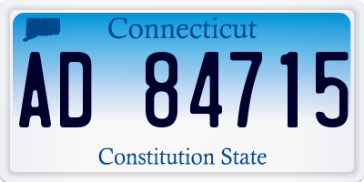 CT license plate AD84715