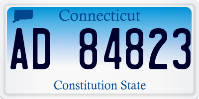 CT license plate AD84823