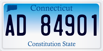 CT license plate AD84901