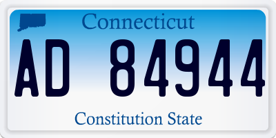 CT license plate AD84944