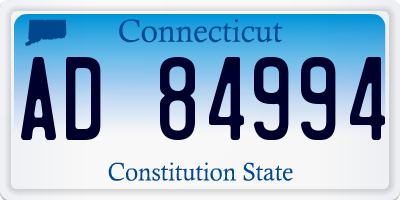 CT license plate AD84994